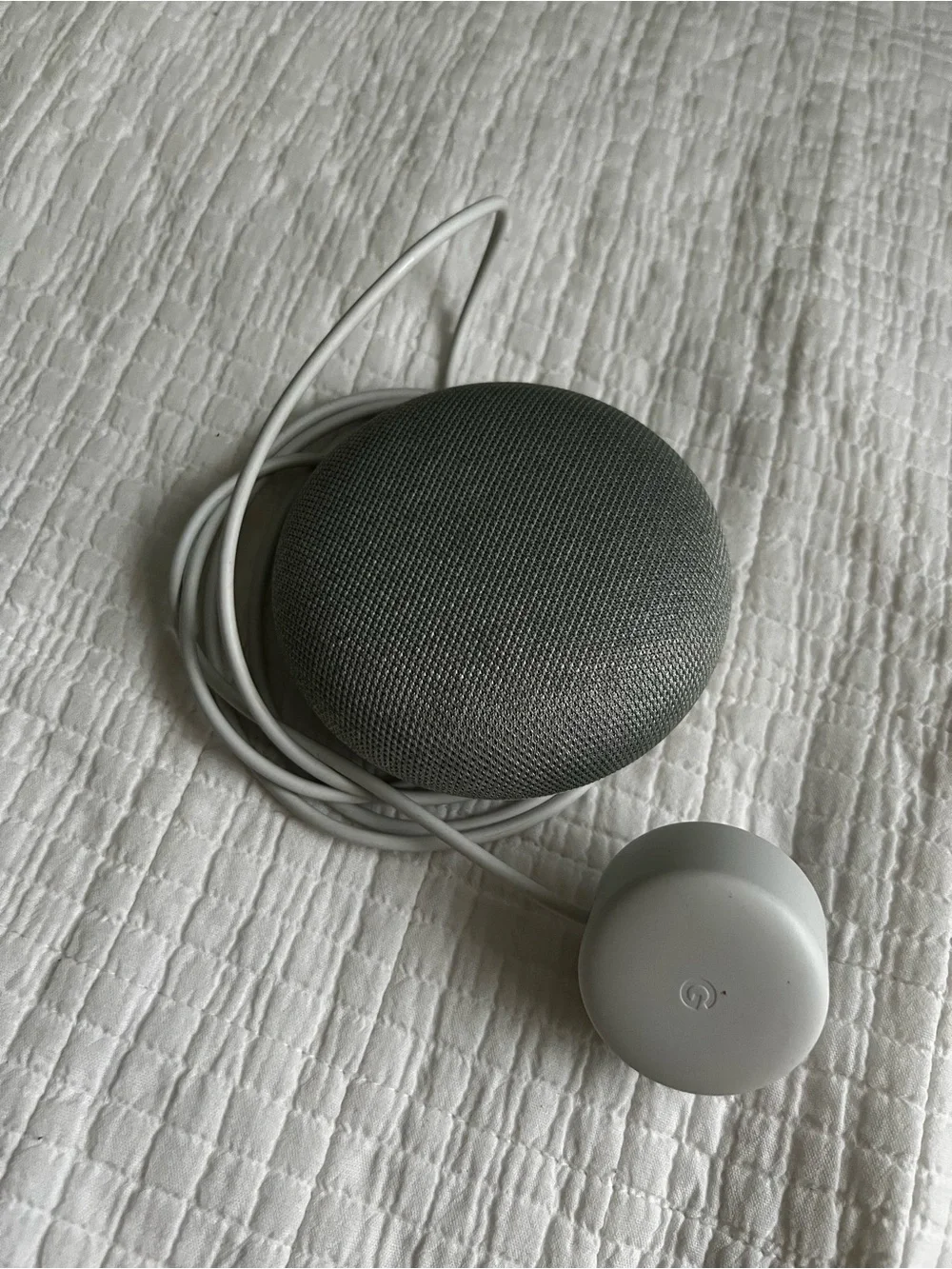 Google Home Smart Speaker - Grey & White (Model H0A)